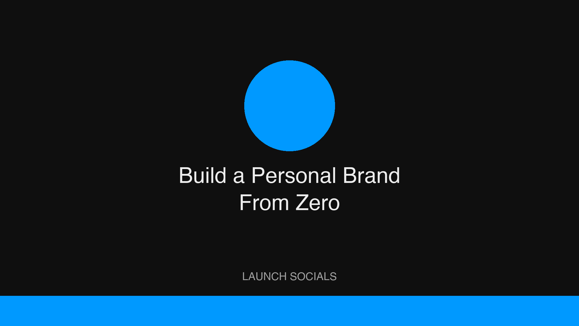 How to Build a Personal Brand From Zero in 2026 | Launch Socials