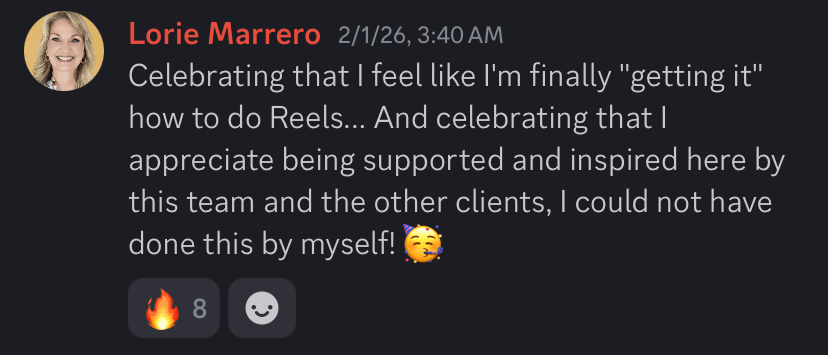 Client testimonial